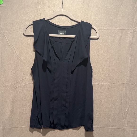 Maeve Navy Sleeveless Blouse - Picture 1 of 3